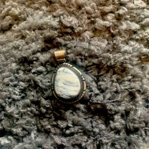 White buffalo pendant